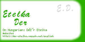 etelka der business card